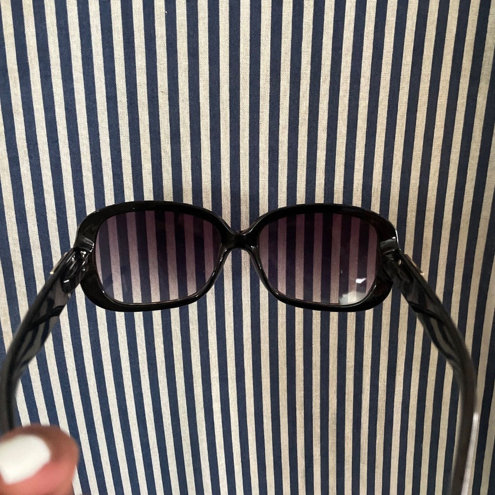 Dark Brown/Multi Colored Print Sunglasses - image 7